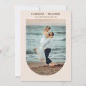 Boog Boho Pampas Gedroogd Gras Save The Date (Achterkant)