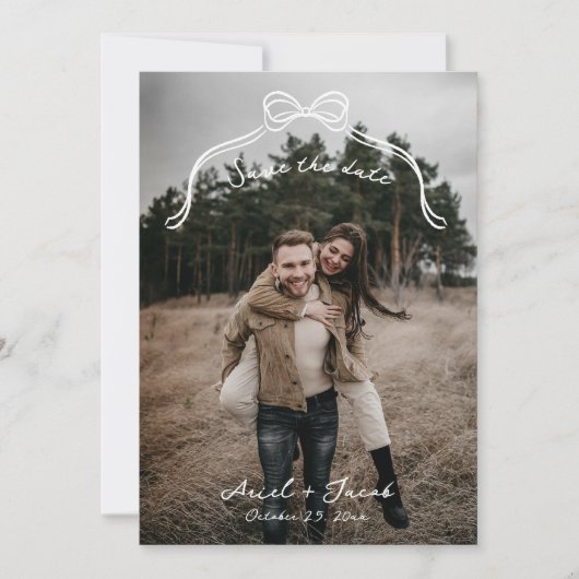 Boog Bruiloft Bewaar de datum Save The Date (Voorkant)