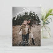 Boog Bruiloft Bewaar de datum Save The Date (Staand voorkant)