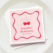 Boog Cherrry Op De Top Meidenavakantiede partij is Servet