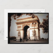 boog de triomphe briefkaart (Voorkant / Achterkant)