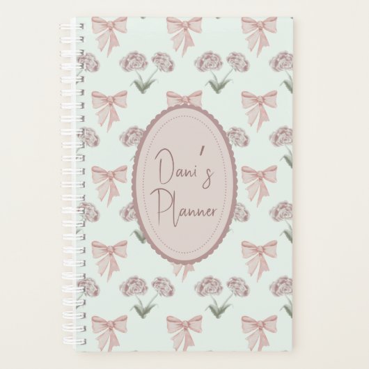 Boog en Roos Coquette Bullet Journal Planner (Voorkant)