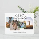 Boog Foto Collage Fotografie Cadeaubon (Staand voorkant)