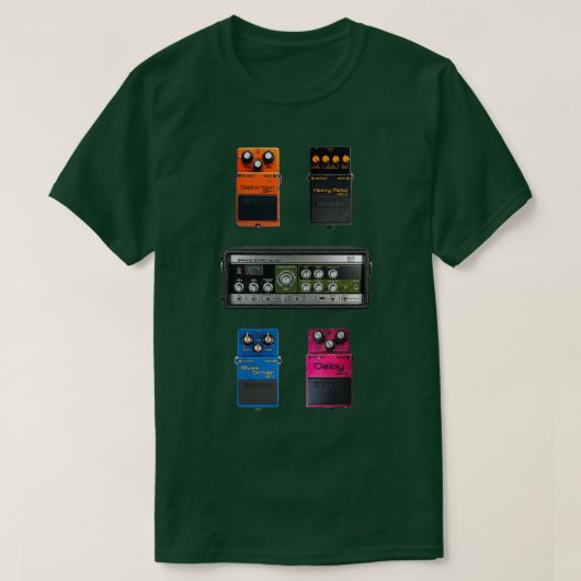boog-gitaarpedalen t-shirt (Design voorkant)