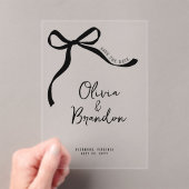 Boog grillige hand getekend gepersonaliseerd acryl uitnodigingen (Insitu (Draagbaar))