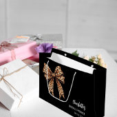 Boog luipaardprint zwart Bruiloft Groot Cadeauzakje