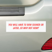 boog naar god sticker (Op auto)
