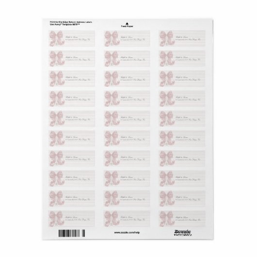 Boog parel etiket (Full Sheet)