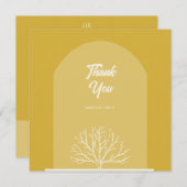 Boog Stijl Natuur bruiloft Dank u kaart (Voorkant / Achterkant)