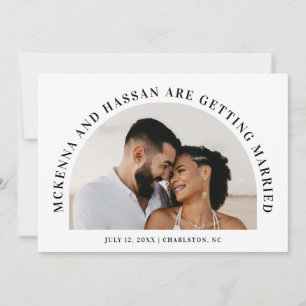 Boog Top Save the Date Verlovingsaankondiging