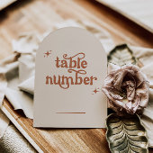 Boog Trouwtafel Nummers Kaart