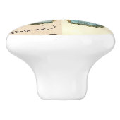  boog van keramische vlinder knop (Zijkant)