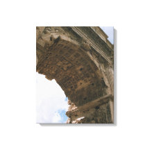 Boog van Titus, Rome - Ingewikkelde Canvas Print