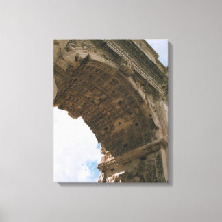 Boog van Titus, Rome - Ingewikkelde Canvas Print