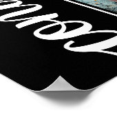 Boogfoto Afstuderen zwart Poster (Hoek)