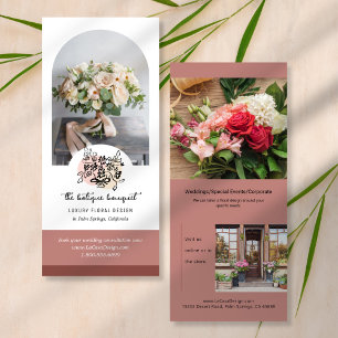 Boogfoto Bloemen Marketing Rack Kaart