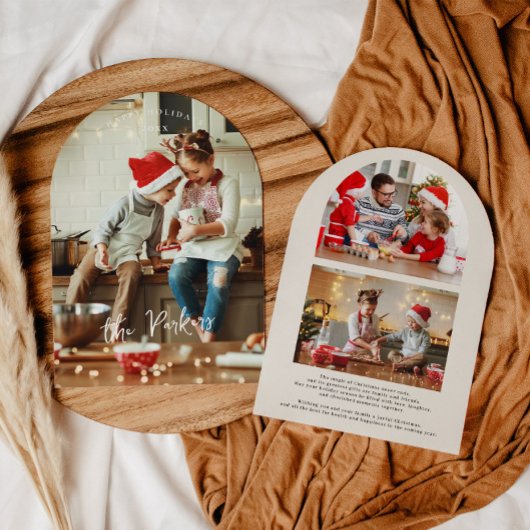 Boogfoto Collage Kerst Kaart