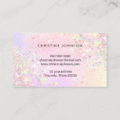 booggesimuleerde dikke glitter visitekaartje (Achterkant)