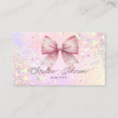 booggesimuleerde dikke glitter visitekaartje (Voorkant)