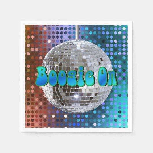 Boogie aan! 1 servet (Voorkant)