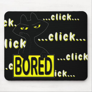 Boogie Busted Sarcastische Zwarte Kat Bureaumoizen Muismat