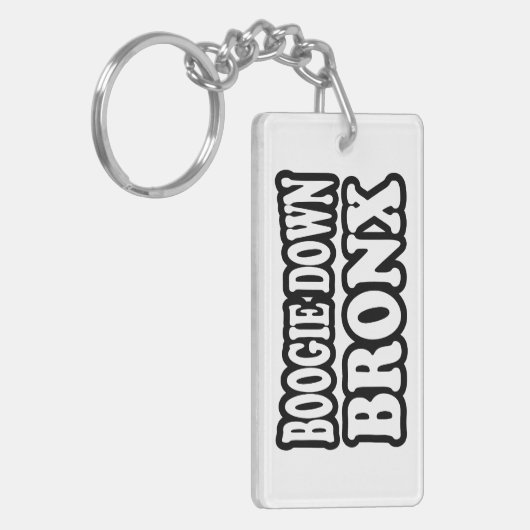 Boogie Down Bronx, NYC Sleutelhanger (Voorkant Links)
