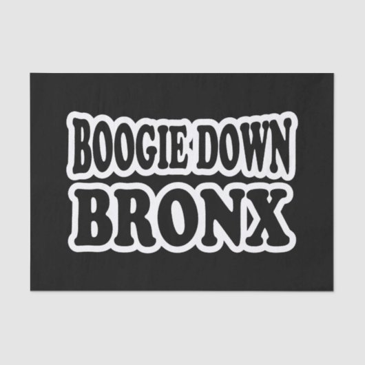 Boogie Down Bronx, NYC Tissuepapier (Voorkant)