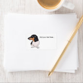 Boogie les étiquettes de adresse de dachshund 2 (En situation)