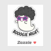 Boogie Nacht Grappig Halloween Ghost Pun Sticker (Vel)
