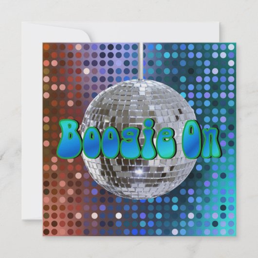 Boogie On ! 1 Invitations (Devant)