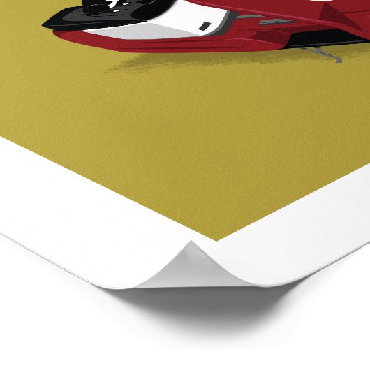 Boogie op Harley Poster (Hoek)