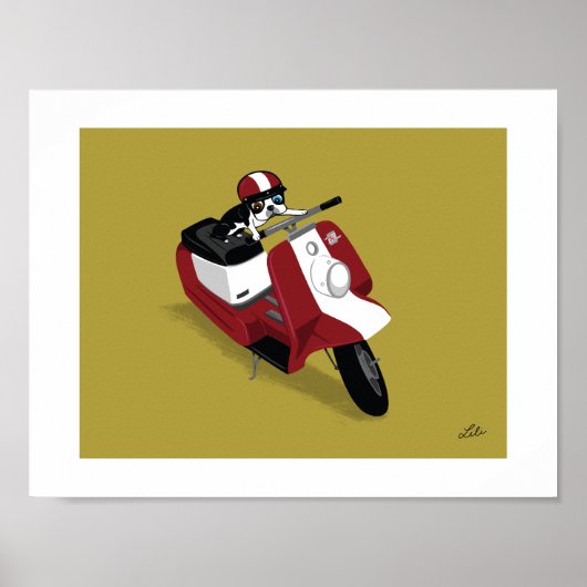 Boogie op Harley Poster (Voorkant)