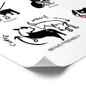 Boogie Signals van Lili Chin Poster (Hoek)