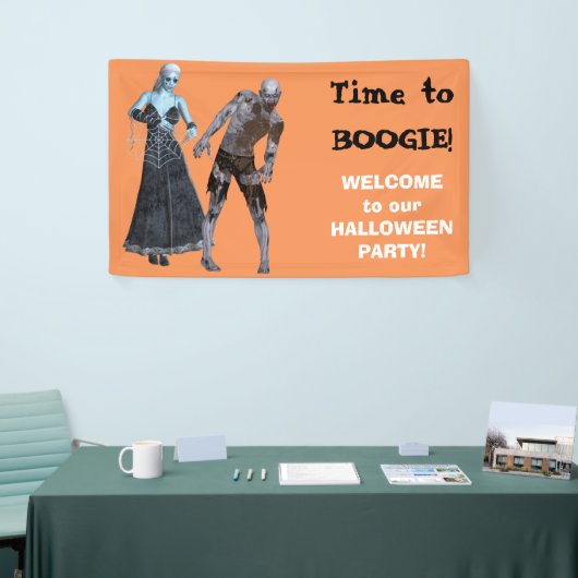 Boogie Zombie Witch Halloween Party Spandoek (Beurs)