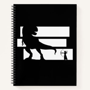 Boogjacht op dinosauriërs Fantasy Boogschieten Notitieboek