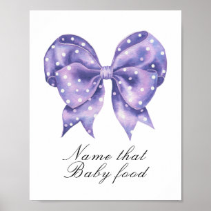 boogje polka stip babyshower - babyvoeding poster