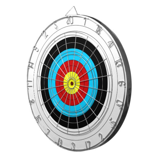 boogschieten doel dart board dartbord (Voorkant Rechts)
