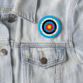 Boogschieten Doel en Pijlen Ronde Button 5,7 Cm (In situ)