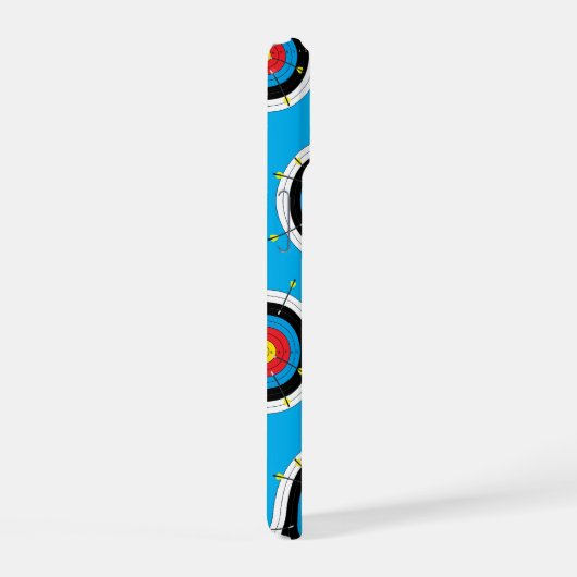 Boogschieten Doelen en Pijlen, Boog Schieten iPhone 15 Hoesje (Rechterkant)