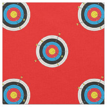 Boogschieten doelen en pijlen Patroon op rood