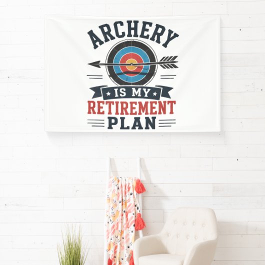 Boogschieten Is Mijn Pensioenplan Boogschutter Spandoek (Insitu)