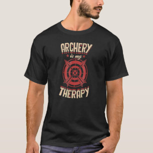 Boogschieten Is Mijn Therapie Boog En Pijl Doel Sc T-shirt