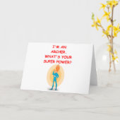 boogschieten kaart (Gele Bloem)