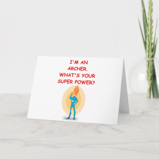 boogschieten kaart (Voorkant)