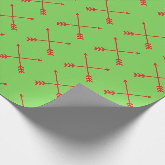 Boogschieten Kerst Wrapping Paper Cadeaupapier (Hoek)