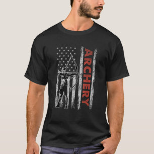 Boogschieten liefhebbers Amerikaanse vlag 4th of T-shirt