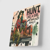  boogschieten meisje jagen vierkante klok (Hoek)