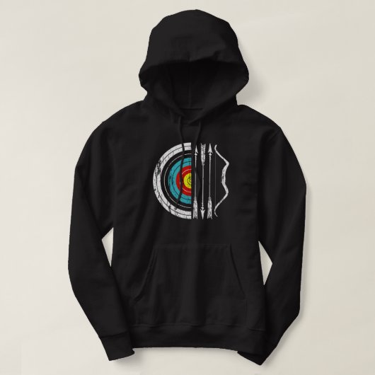 boogschieten met boogschieten en pijltjes hoodie (Design voorkant)