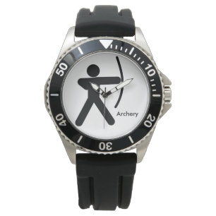 BOOGSCHIETEN pictogram van de Boog en van het Horloge