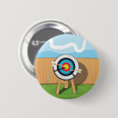 Boogschieten Ronde Button 5,7 Cm (Voorkant /achterkant)